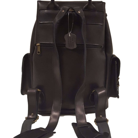 Genuine Leather Handmade  Women/Men Backpack Bag main image 4